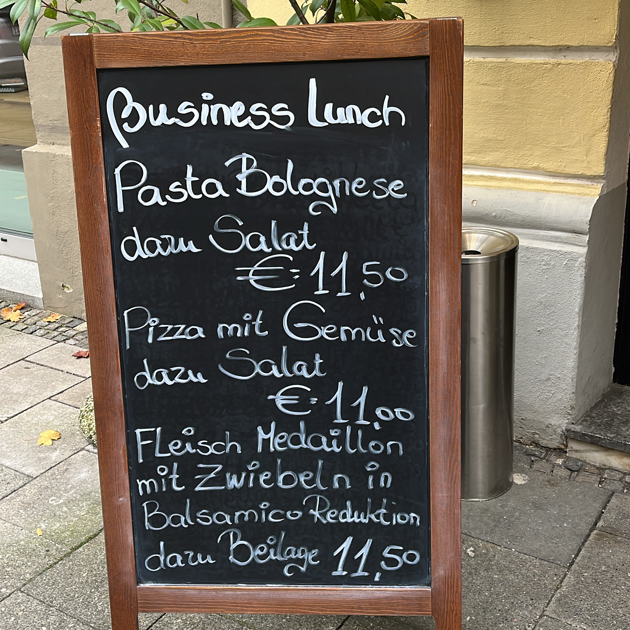 Tageskarte La Fiera